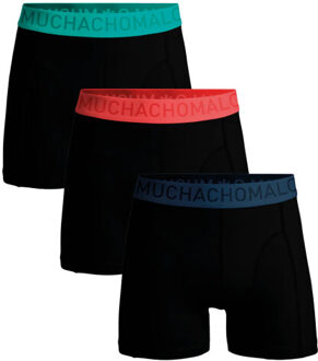 Muchachomalo Jongens 3-pack boxershorts microfiber Zwart - 104
