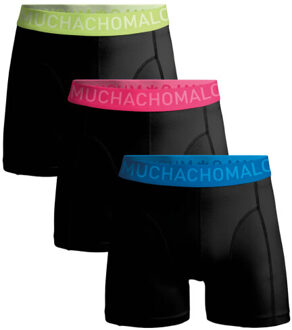 Muchachomalo Jongens 3-pack boxershorts microfiber Zwart - 146/152
