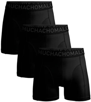 Muchachomalo Jongens 3-pack boxershorts microfiber Zwart - 158/164