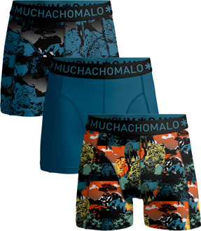 Muchachomalo Jongens 3-pack boxershorts print/effen Print / Multi - 104
