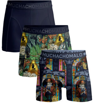 Muchachomalo Jongens 3-pack boxershorts pussboots wizardoz Veelkleurig - 122/128