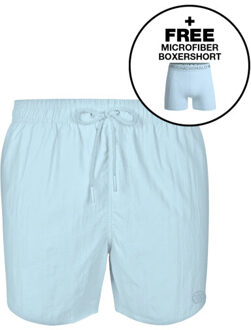 Muchachomalo Jongens zwembroek licht + gratis microfiber boxershort - maat 122/128 Blauw