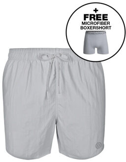 Muchachomalo Jongens zwembroek + gratis microfiber boxershort Grijs - 110/116