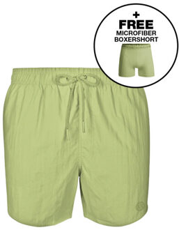 Muchachomalo Jongens zwembroek + gratis microfiber boxershort - maat 134/140 Groen