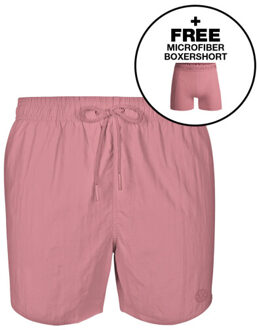 Muchachomalo Jongens zwembroek + gratis microfiber boxershort - maat 146/152 Roze