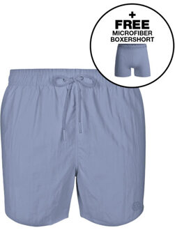 Muchachomalo Jongens zwembroek + gratis microfiber boxershort Paars - 134/140