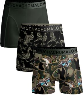 Muchachomalo Man Duck Boxershorts Heren (3-pack) grijs - zwart - goud - groen - blauw - L