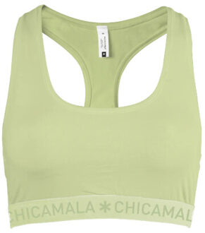 Muchachomalo Meisjes 1-pack racerback effen - maat 122/128 Groen