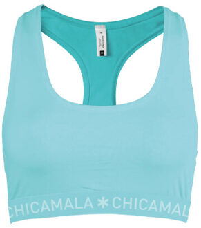 Muchachomalo Meisjes 1-pack racerback effen - maat 158/164 Groen