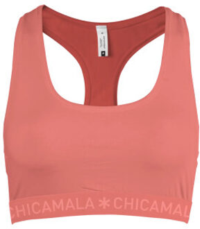 Muchachomalo Meisjes 1-pack racerback effen - maat 158/164 Roze