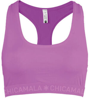 Muchachomalo Meisjes 1-pack racerback effen Paars - 146/152