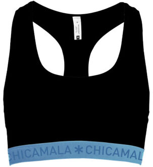 Muchachomalo Meisjes 1-pack racerback effen Zwart - 110/116