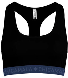 Muchachomalo Meisjes 1-pack racerback effen Zwart - 134/140