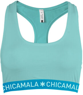 Muchachomalo Meisjes 1-pack racerback owli Blauw - 104