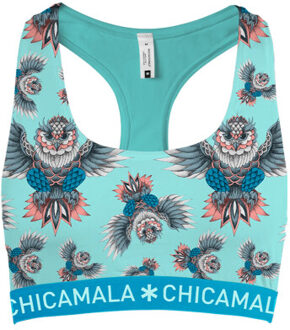 Muchachomalo Meisjes 1-pack racerback owli - maat 104 Veelkleurig