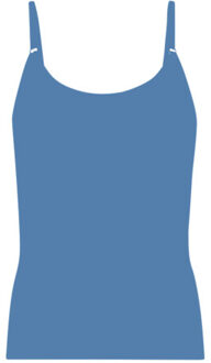 Muchachomalo Meisjes 1-pack singlet effen Blauw - 176