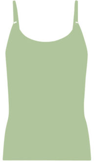 Muchachomalo Meisjes 1-pack singlet effen Groen - 158/164