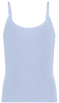 Muchachomalo Meisjes 1-pack singlet effen - maat 158/164 Blauw