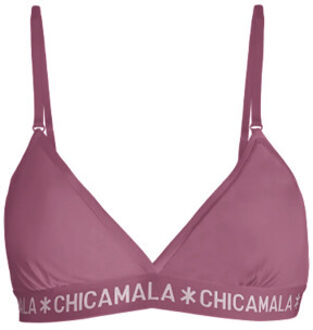 Muchachomalo Meisjes 1-pack triangle top effen - maat 110/116 Veelkleurig