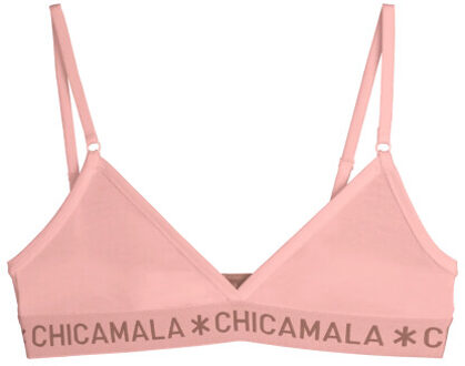Muchachomalo Meisjes 1-pack triangle top effen pastelc - maat 104 Veelkleurig