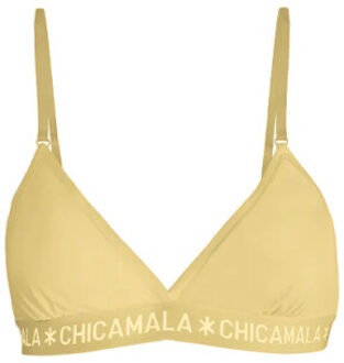 Muchachomalo Meisjes 1-pack triangle top Geel - 134/140