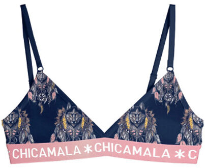 Muchachomalo Meisjes 1-pack triangle top huski Blauw - 110/116