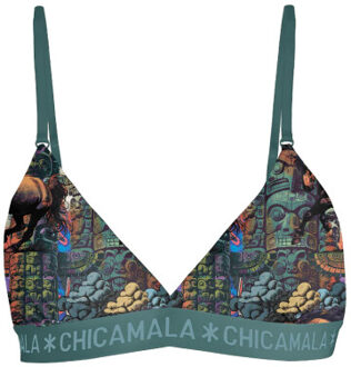 Muchachomalo Meisjes 1-pack triangle top Veelkleurig - 176