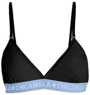 Muchachomalo Meisjes 1-pack triangle top Zwart - 134/140