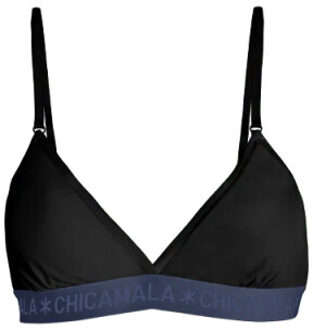 Muchachomalo Meisjes 1-pack triangle top Zwart - 146/152