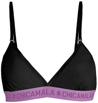 Muchachomalo Meisjes 1-pack triangle top Zwart - 146/152