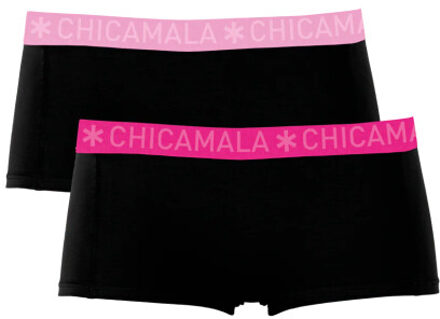Muchachomalo Meisjes 2-pack boxershorts - maat 110/116 Zwart