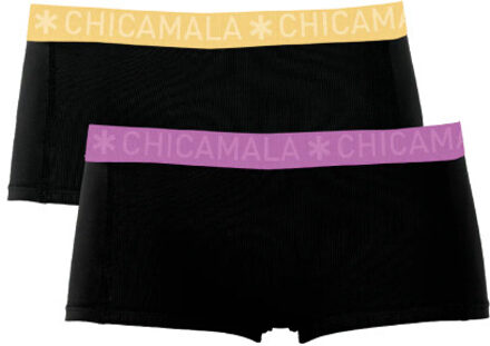 Muchachomalo Meisjes 2-pack boxershorts - maat 122/128 Zwart