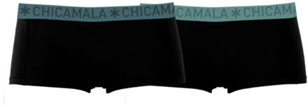 Muchachomalo Meisjes 2-pack boxershorts - maat 134/140 Zwart
