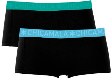 Muchachomalo Meisjes 2-pack boxershorts Zwart - 122/128