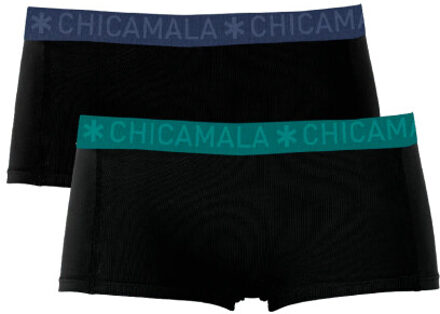Muchachomalo Meisjes 2-pack boxershorts Zwart - 158/164