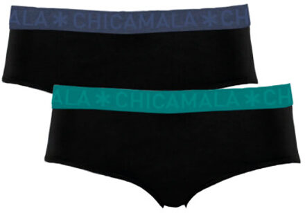 Muchachomalo Meisjes 2-pack briefs - maat 134/140 Zwart