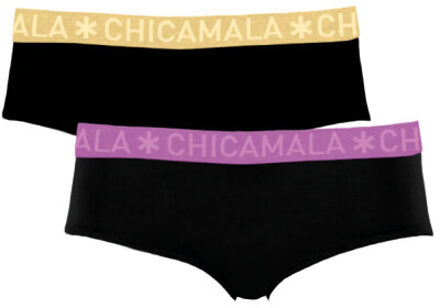 Muchachomalo Meisjes 2-pack briefs Zwart - 158/164