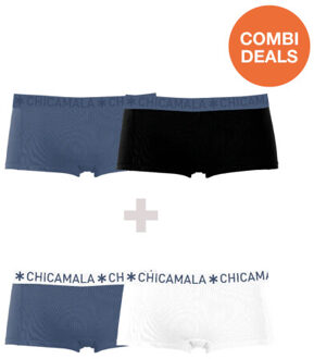 Muchachomalo Meisjes 2+2-pack boxershorts Veelkleurig - 110/116