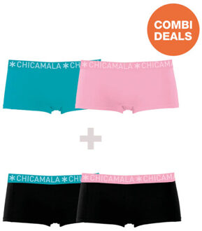 Muchachomalo Meisjes 2+2-pack boxershorts Veelkleurig - 146/152