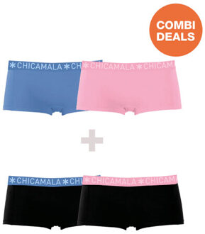 Muchachomalo Meisjes 2+2-pack boxershorts Veelkleurig - 146/152
