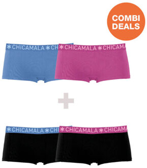 Muchachomalo Meisjes 2+2-pack boxershorts Veelkleurig - 146/152