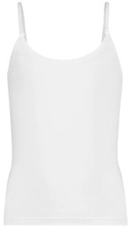 Muchachomalo Meisjes singlet effen - maat 122/128 Wit