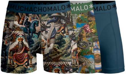 Muchachomalo Men 3-pack boxer shorts premodern - maat XL Veelkleurig