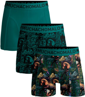 Muchachomalo Men 3-pack boxer shorts print/print/solid Veelkleurig - XXXL