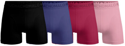 Muchachomalo Men 4-pack boxer shorts solid Veelkleurig - L