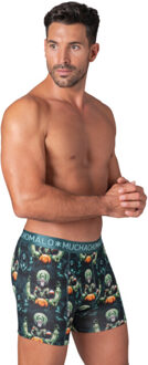 Muchachomalo Monkey guru1010-01 print green -  heren boxers Groen - XL