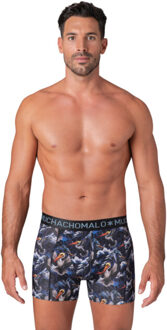 Muchachomalo Pelican fly 1010-01 print black heren boxers - maat XL Zwart