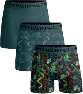 Muchachomalo Snakey Boxershorts Heren (3-pack) groen - oranje - geel - zwart - 3XL