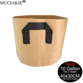 Muciakie 1-10 Gallon Bruin Ronde Niet-geweven Groeien Potten Smart Air Pot Zak Plant Pouch Wortel Container met Handvat