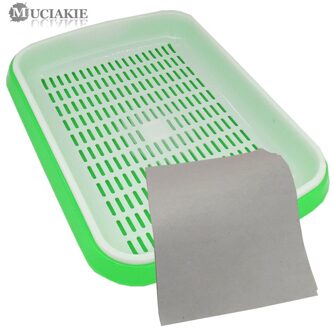 MUCIAKIE 1 LOT Bean Spruit Plaat Zaailingen Lade Dubbele Lagen Planten Gerechten Groeiende Tarwe Zaailingen Kwekerij Potten Thuis Tuin groen x AB702C